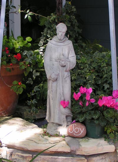 St. Francis Statue in the Courtyard