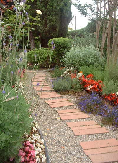 A pathway leading through the Herb Garden